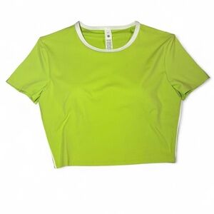 Lululemon Athletica Neon Green Crop Top